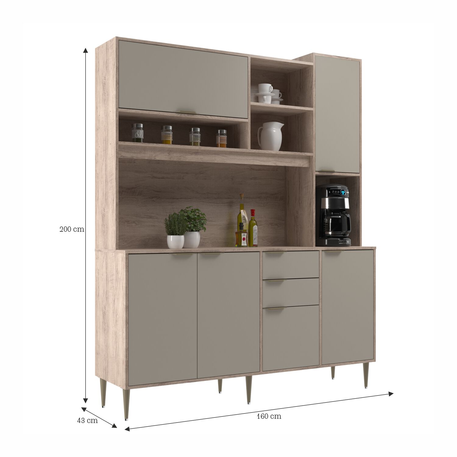 Mueble De Cocina Casaideal Parma / 6 Puertas / 2 Cajones image number 3.0